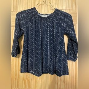 Old Navy Kids (Girls) Size L Navy Long Sleeve Shirt